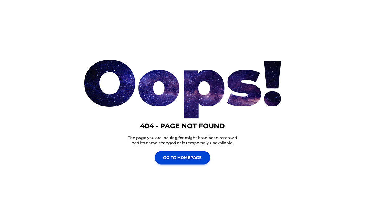 Custom 404 Pages